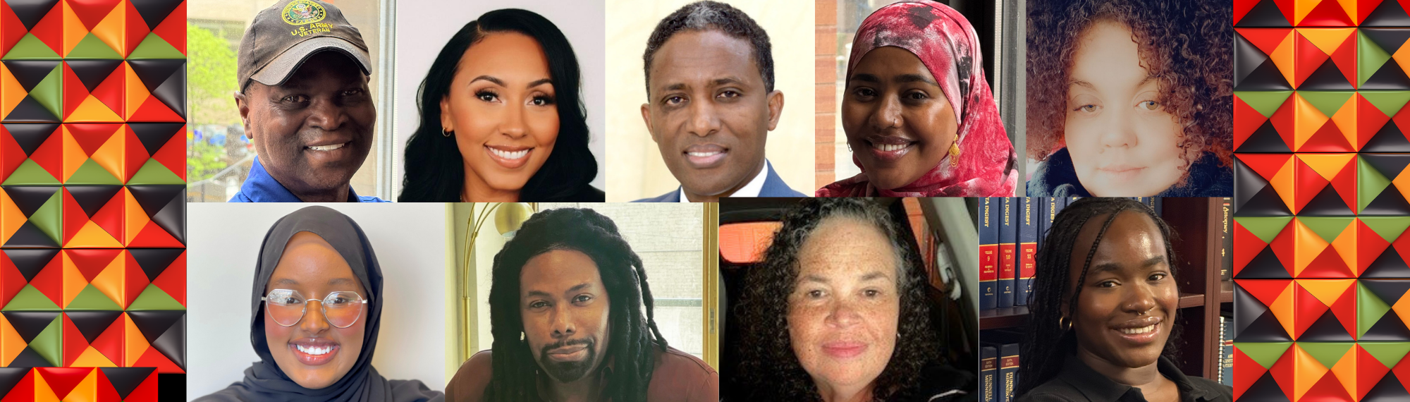 Collage of staff members at Legal Aid for Black History Month